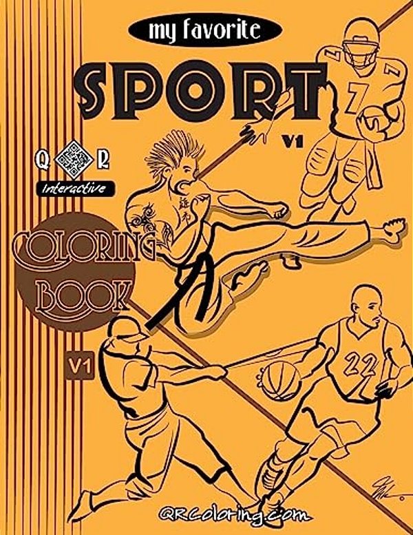 My Favorite Sport Coloring Book-..