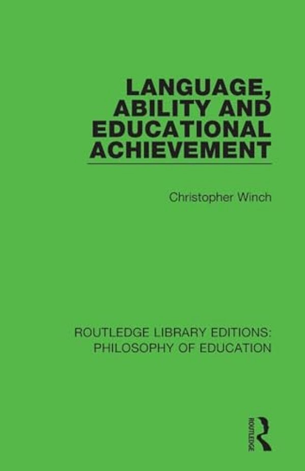Language, Ability And Educational Achievement-..