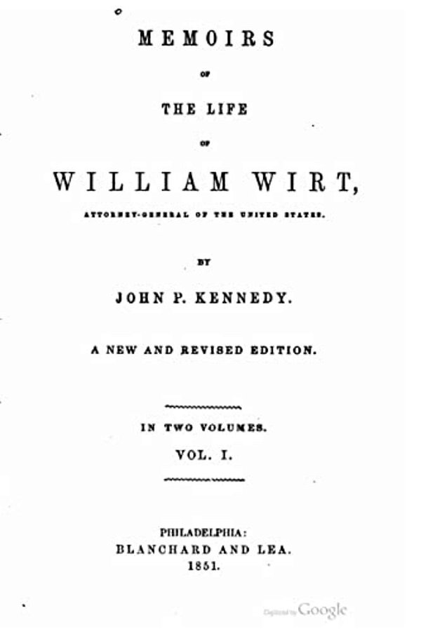 Memoirs Of The Life Of William Wirt-..