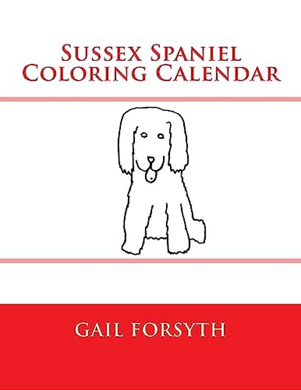 Sussex Spaniel Coloring Calendar-..