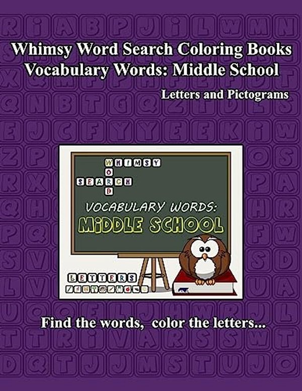 Whimsy Word Search Vocabulary Words: Middle School-..