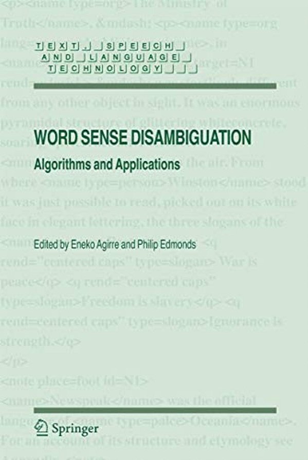 Word Sense Disambiguation: Algorithms And Applications-..