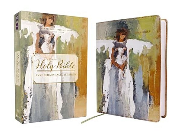 Nrsvue, Holy Bible, Anne Neilson Angel Art Series, Leathersoft, Multi-Color, Comfort Print-..