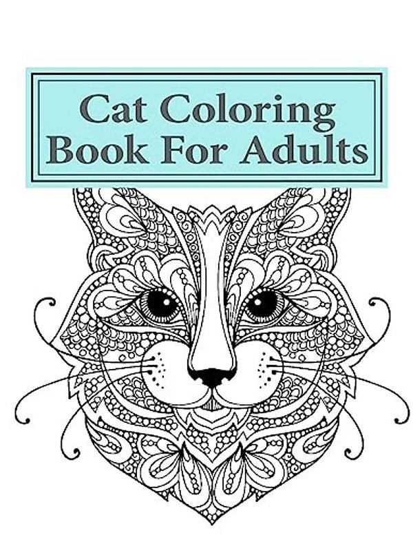 Cat Adult Coloring Book For Adults-..