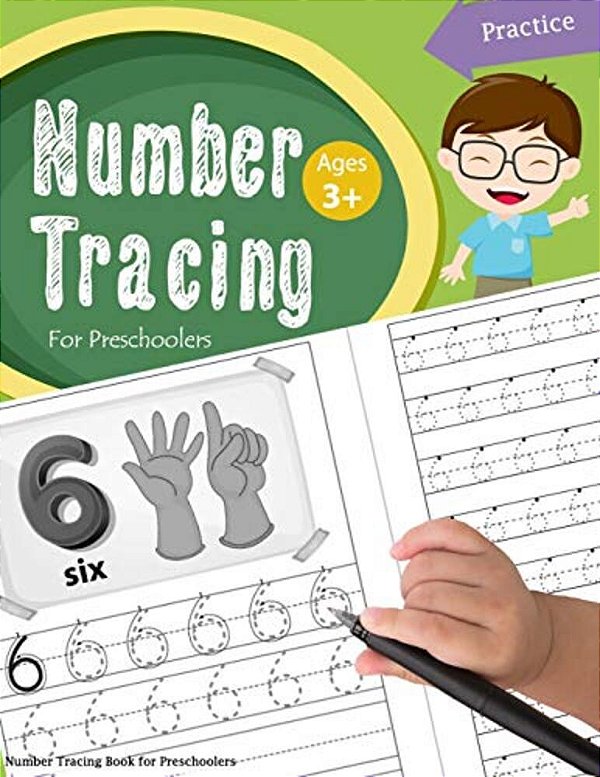 Number Tracing Book For Preschoolers: Number Tracing Books For Kids Ages 3-5, Number Tracing Workbook, Number Writing Practice Book, Number Tracing Bo-..