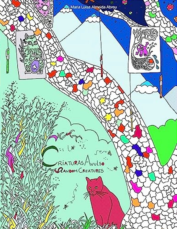 Random Creatures Criaturas Avulso: Colouring Book Livro De Colorir-..