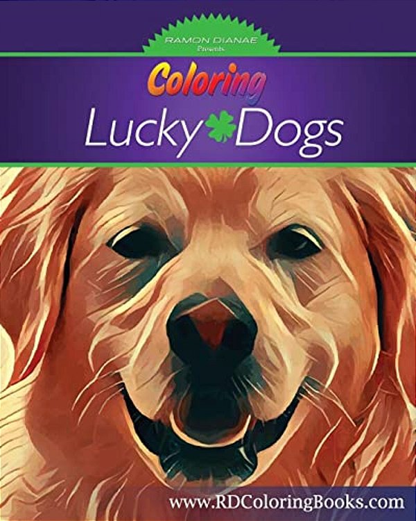 Coloring Lucky Dogs: Adult Coloring Book-..