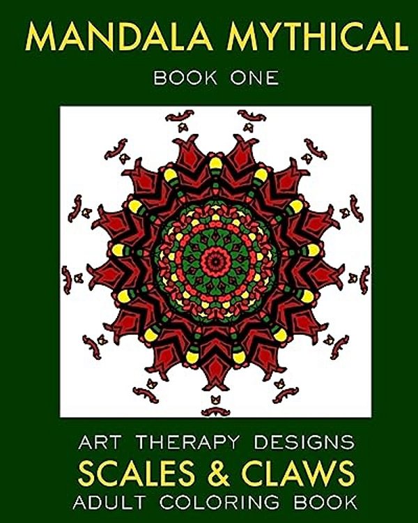 Mandala Mythical: Adult Coloring Book: Dragon Fantasies-..