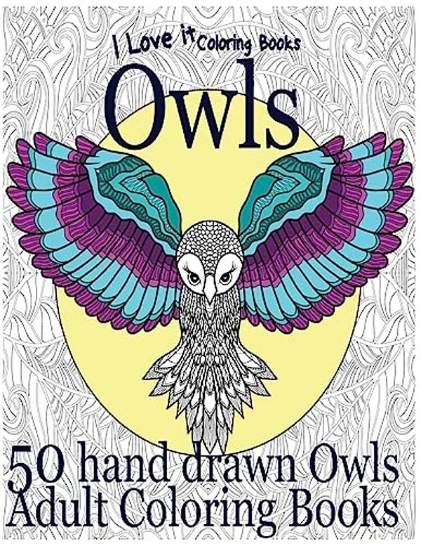 Adult Coloring Books: Owls-..