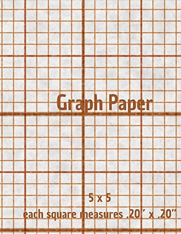 Graph Paper: Quad Rule Graph Paper,8.5 X 11 (5X5 Graph Paper) 100 Pages-..