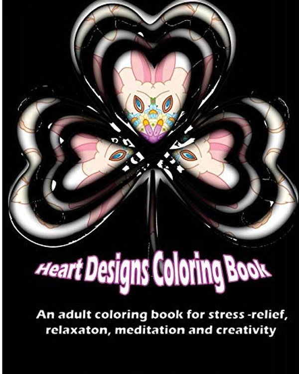 Heart Designs Coloring Book-..