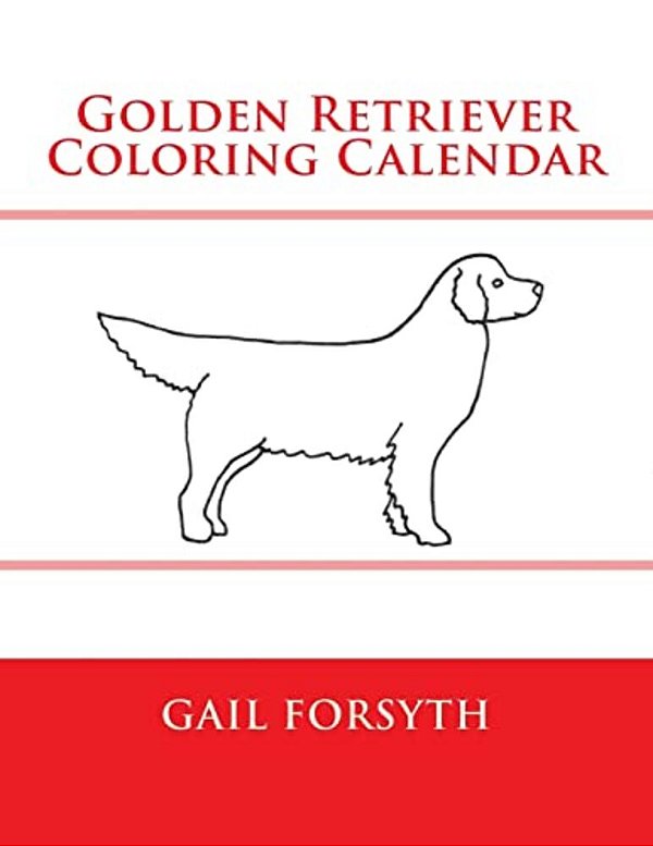 Golden Retriever Coloring Calendar-..