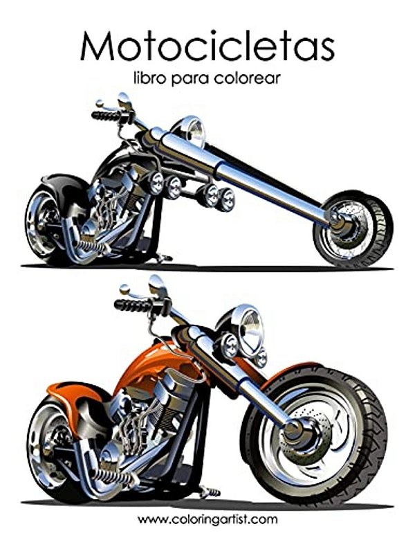 Motocicletas Libro Para Colorear 1-..