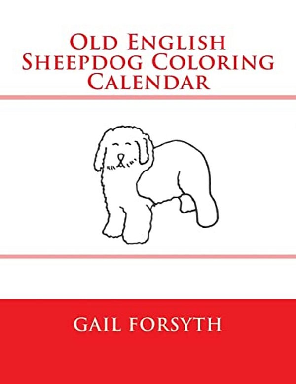 Old English Sheepdog Coloring Calendar-..