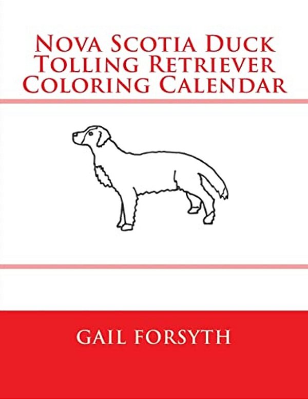 Nova Scotia Duck Tolling Retriever Coloring Calendar-..