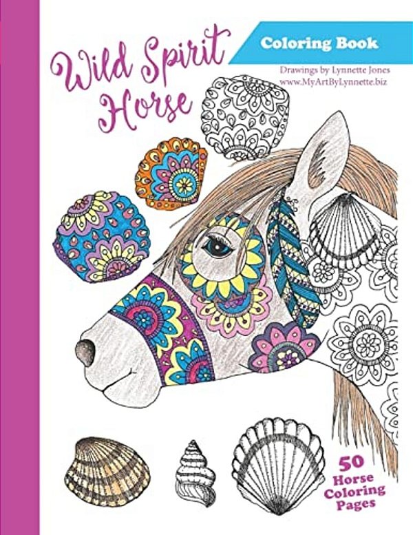 Wild Spirit Horse Coloring Book: The Wild Horses Of Assateague-..
