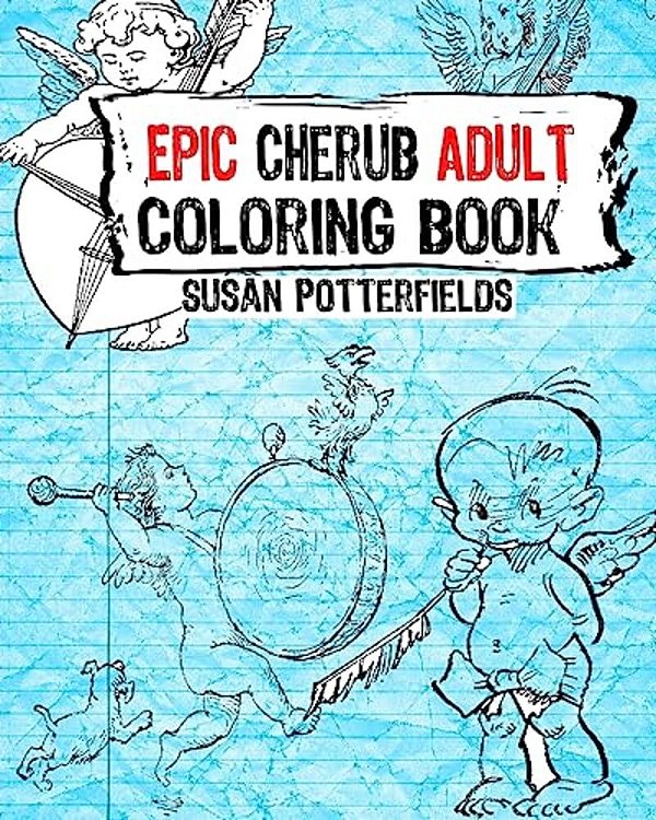 Epic Cherub Adult Coloring Book-..