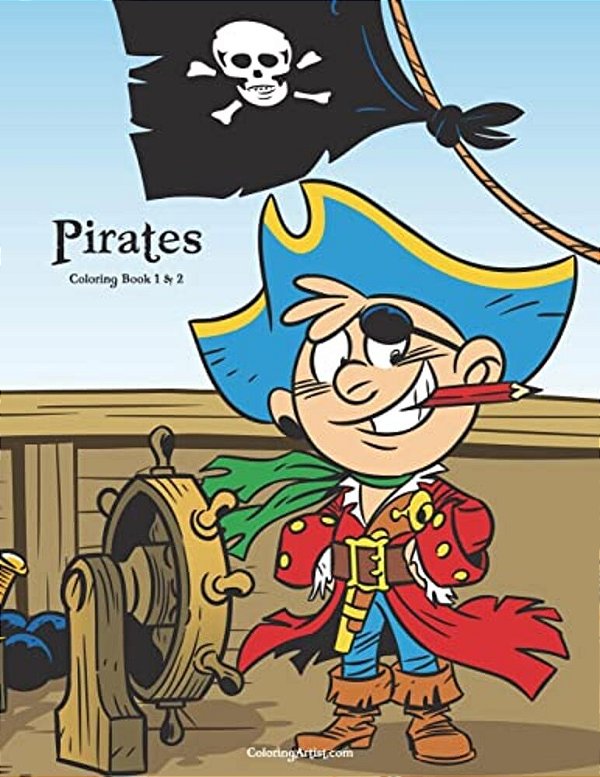 Pirates Coloring Book 1 & 2-..