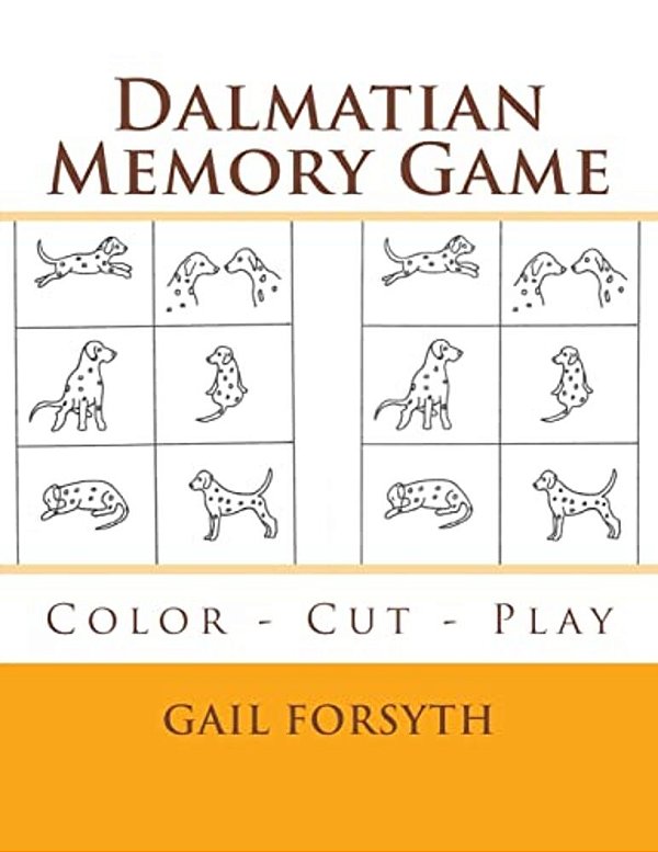 Dalmatian Memory Game: Color - Cut - Play-..