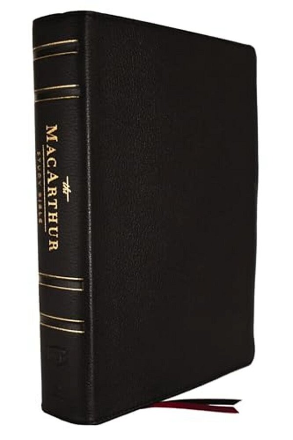 Nkjv, Macarthur Study Bible, 2ND Edition, Genuine Leather, Black, Comfort Print: Unleashing God's Truth One Verse At A Time-..