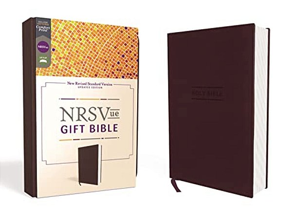 Nrsvue, Gift Bible, Leathersoft, Burgundy, Comfort Print-..