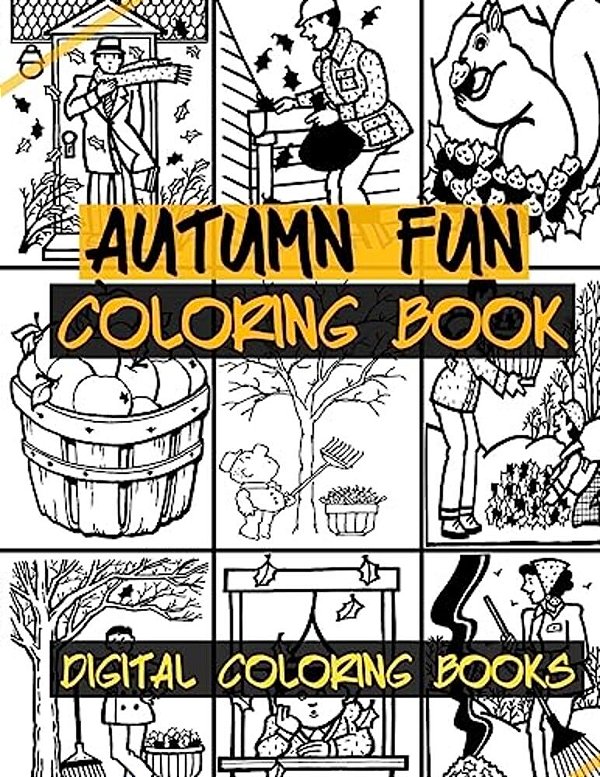 Autumn Fun Coloring Book-..