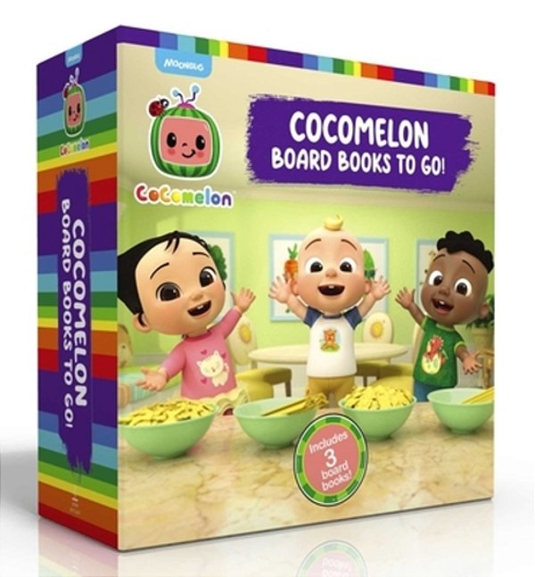 Cocomelon Board Books To Go! (Boxed Set): Pasta Party!; I Like My Name; Let's Meet The Doctor!-..