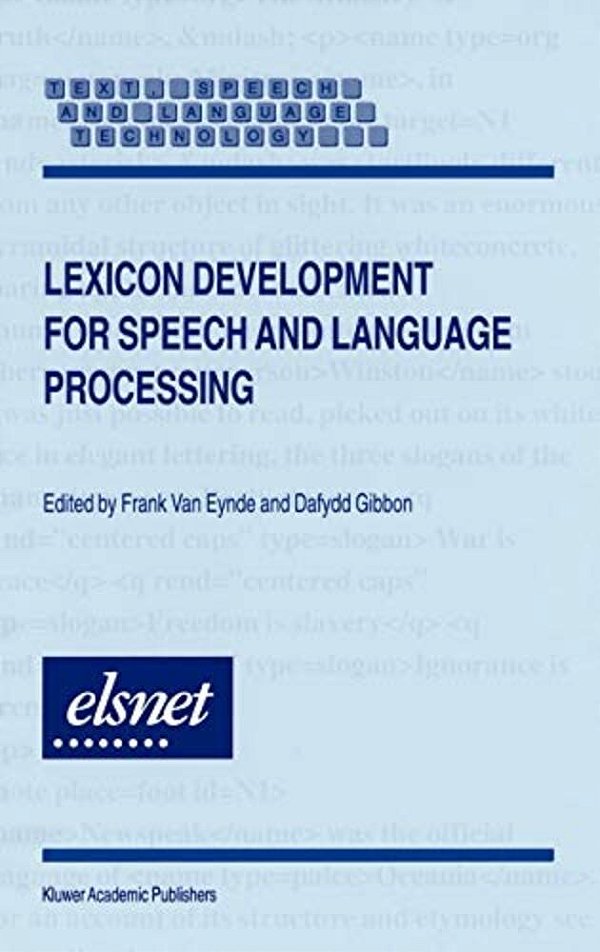 Lexicon Development For Speech And Language Processing-..