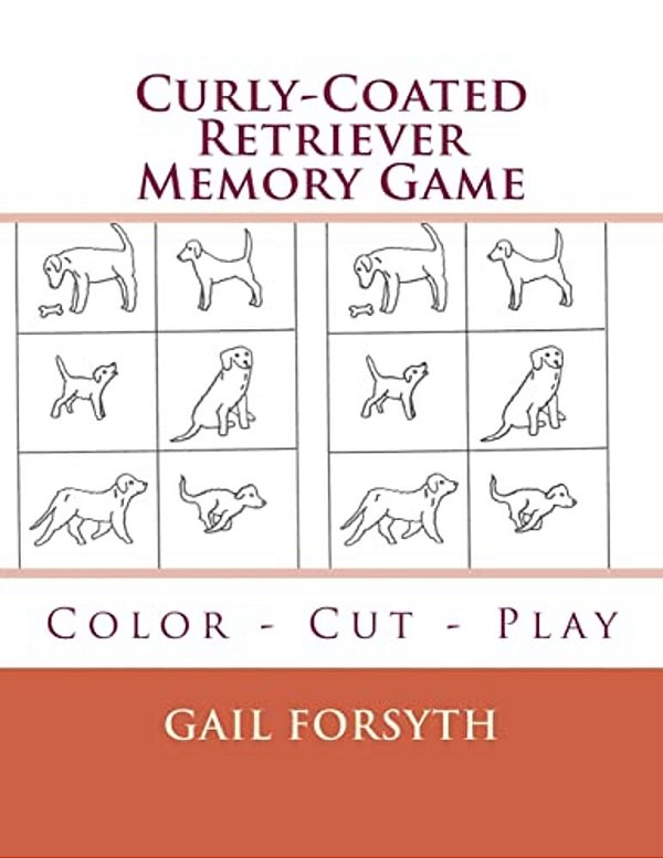 Curly-Coated Retriever Memory Game: Color - Cut - Play-..