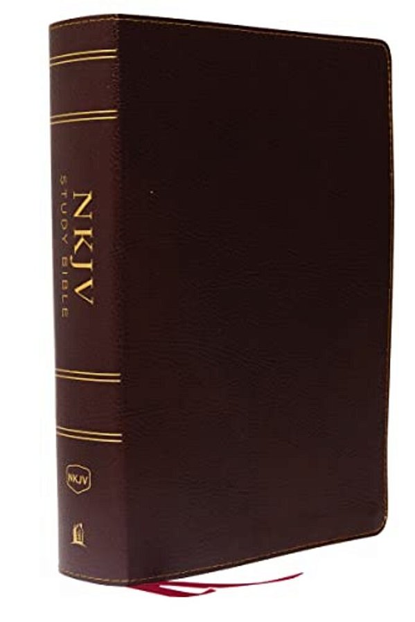 Nkjv Study Bible, Bonded Leather, Burgundy, Full-Color, Thumb Indexed, Comfort Print: The Complete Resource For Studying God's Word-..
