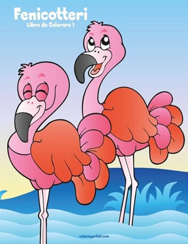 Fenicotteri Libro Da Colorare 1-..