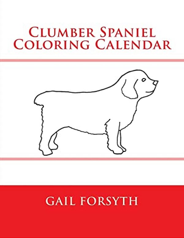 Clumber Spaniel Coloring Calendar-..