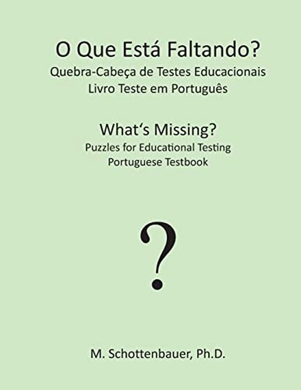 O Que Está Faltando? Quebra-Cabeça De Testes Educacionais: Livro Teste Em Português-..