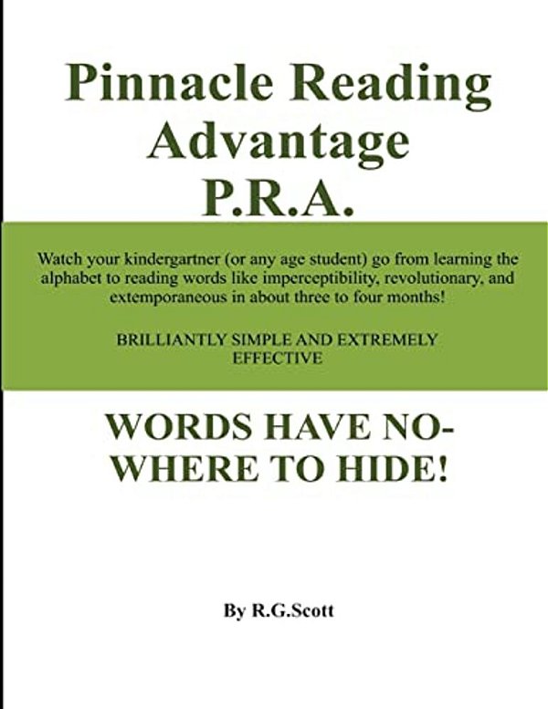 Pinnacle Reading Advantage P. R. A.: Words Have Nowhere To Hide!-..