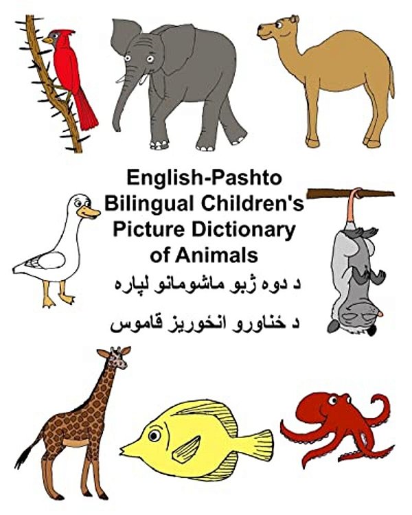 English-Pashto Bilingual Children's Picture Dictionary Of Animals-..