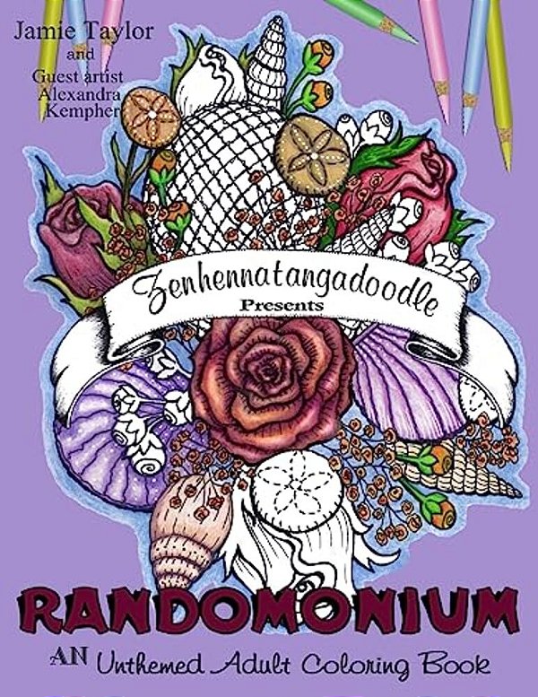 Randomonium: An Unthemed Adult Coloring Book-..