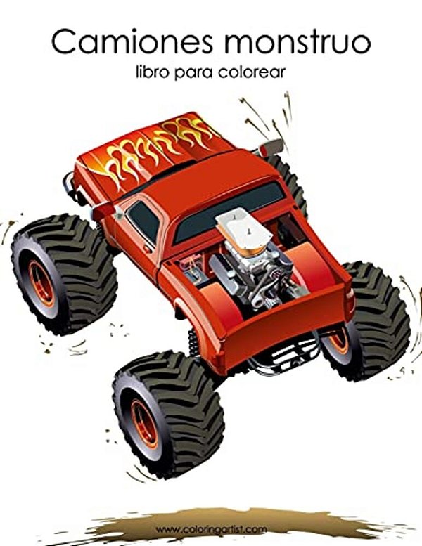 Camiones Monstruo Libro Para Colorear 1-..
