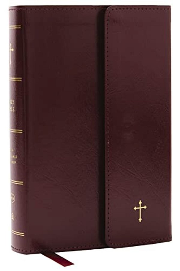 Nkjv Compact Paragraph-Style Bible W/43,000 Cross References, Burgundy Leatherflex W/Magnetic Flap, Red Letter, Comfort Print: Holy Bible, New King-..