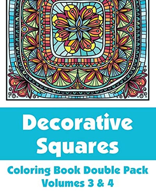 Decorative Squares Coloring Book Double Pack (Volumes 3 & 4)-..