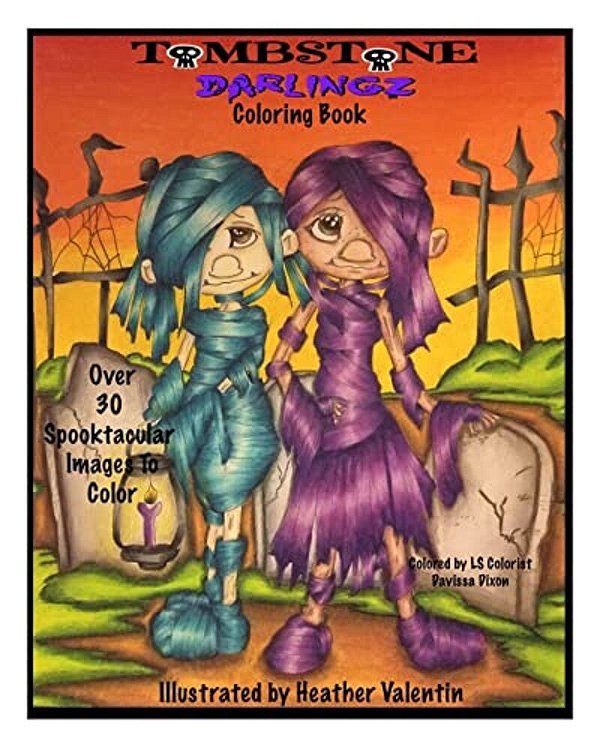 Tombstone Darlingz Coloring Book: Spooktacular Gothic Halloween Fun Colotong Book Volume 57-..