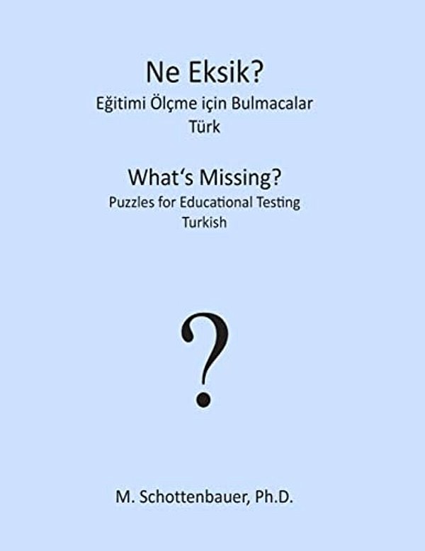 What's Missing? Puzzles For Educational Testing: Turkish-..