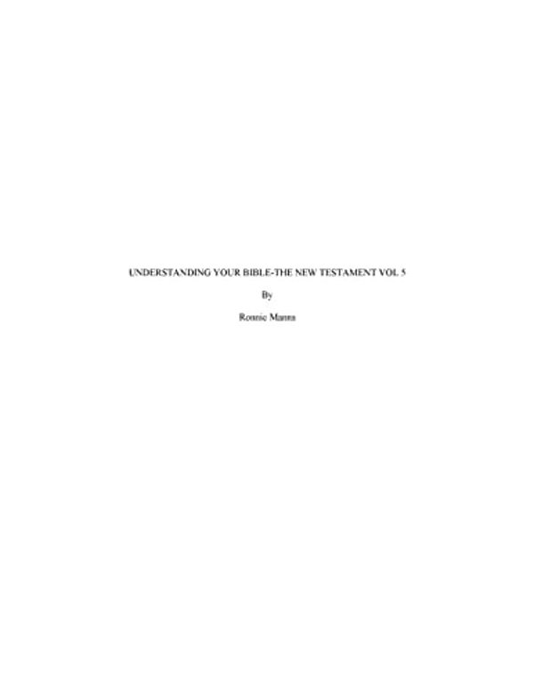 Understanding Your Bible-The New Testament-..