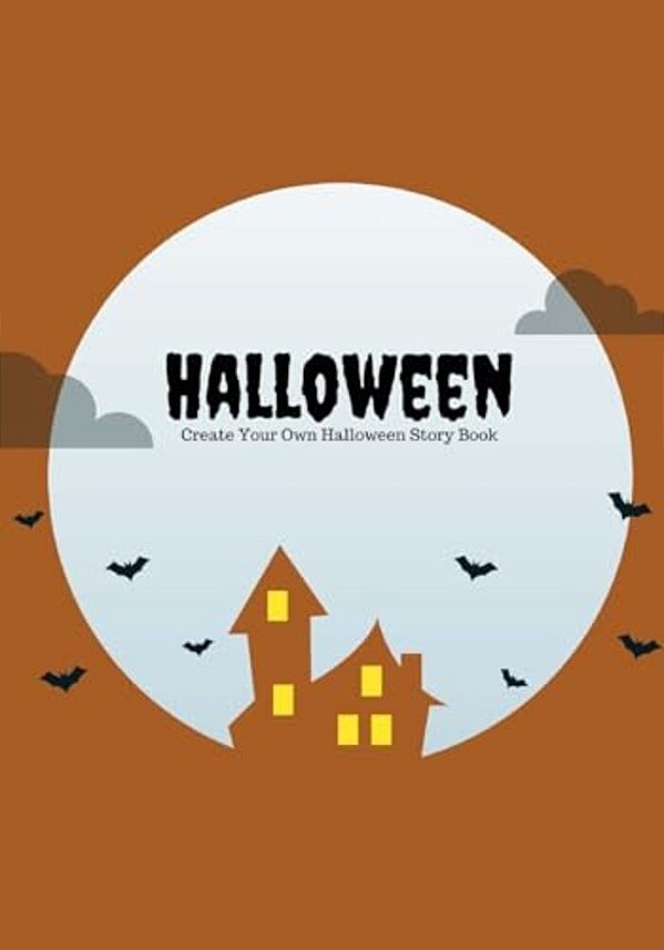 Halloween: Create Your Own Halloween Story Book, 100 Pages, Zombie Brown-..