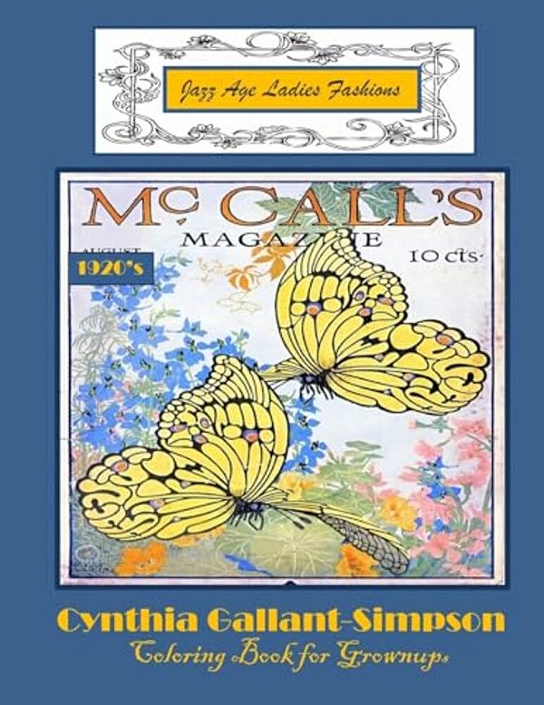 Jazz Age Ladies Fashions Coloring Book For Grownups-..