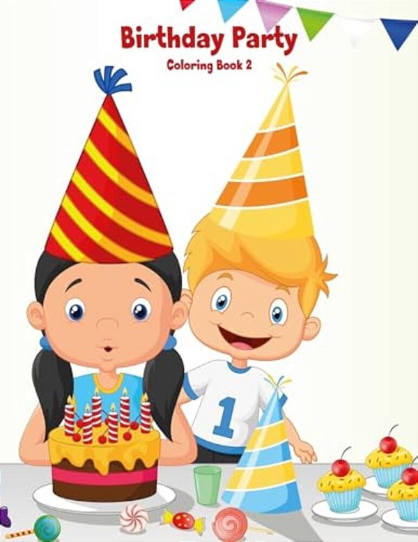 Birthday Party Coloring Book 2-..