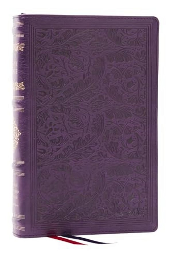 Rsv Personal Size Bible With Cross References, Purple Leathersoft, (Sovereign Collection)-..