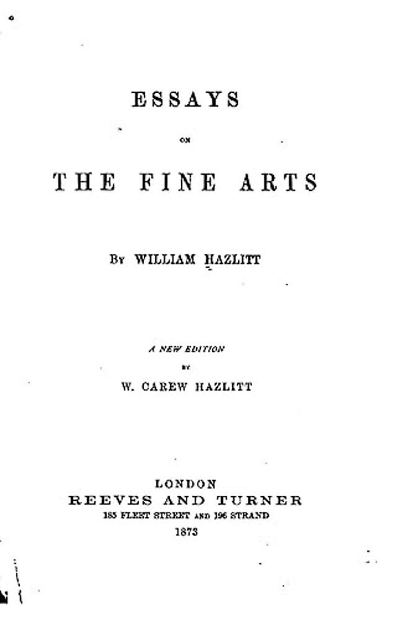 Essays On The Fine Arts-..