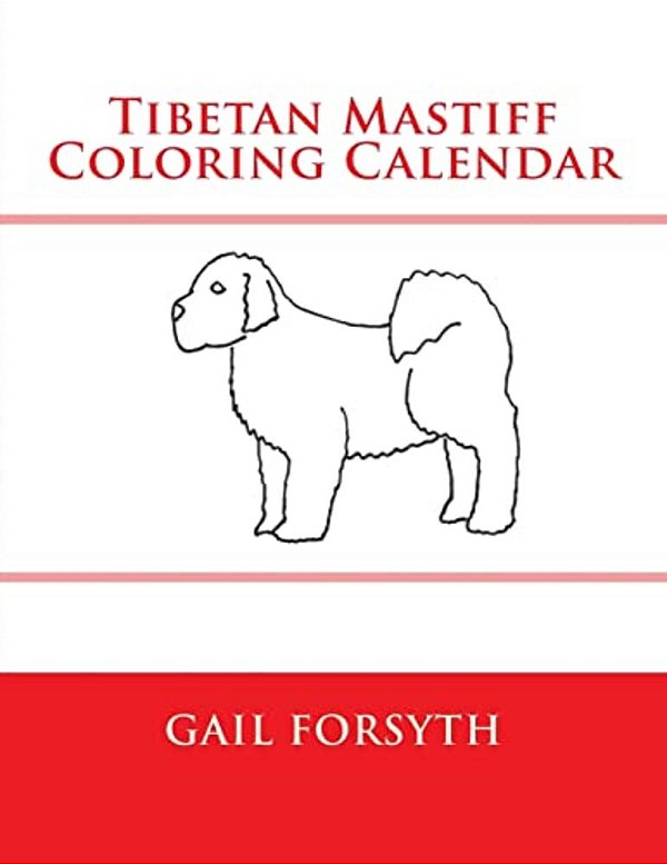 Tibetan Mastiff Coloring Calendar-..