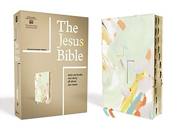 The Jesus Bible, Esv Edition, Leathersoft, Multi-Color/Teal, Indexed-..