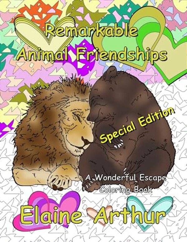 Remarkable Animal Friendships Special Edition: Adult Coloring Book For Marker Lovers-..
